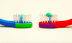 The difference between a "smear" and a "pea-sized" amount of toothpaste